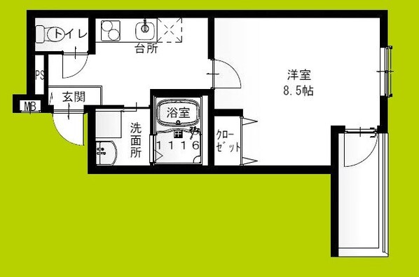 フジパレス平野郷III番館の物件間取画像